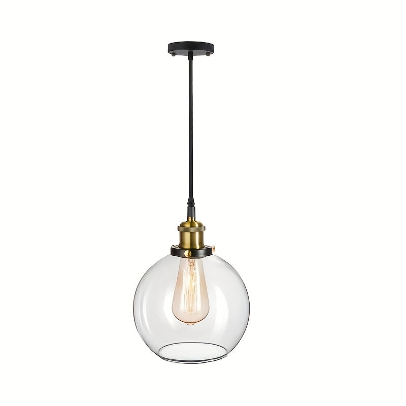 Modern Globe Pendant Light Fixture - Commercial Use, Transparent Kitchen Island and Dining Room, Hotel, Office Ceiling Light, Ceiling Light Fixture, Easy to Install Hardware (Bulbs Not Included) - Home Gift, Exquisite Gift