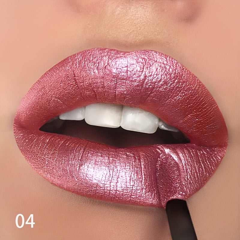 Luxurious Shimmer Glitter Lip Gloss - Moisturizing, Long-Lasting Diamond Shine for All Skin Types, Berry Hue