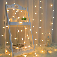 1pc Globe String Light, 10/20/30/40/80 Led Fairy Light, Usb Power, Camping Outdoor Universal Lamp, For Indoor And Outdoor Party Wedding Garden Tree Bedroom Ramadan Valentine's Day Decoration
