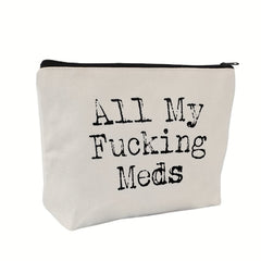 Medication Bag Travel Pill Organizer | Compact Cosmetic First Aid Kit, Perfect Health Gift, Small Pouch for Meds