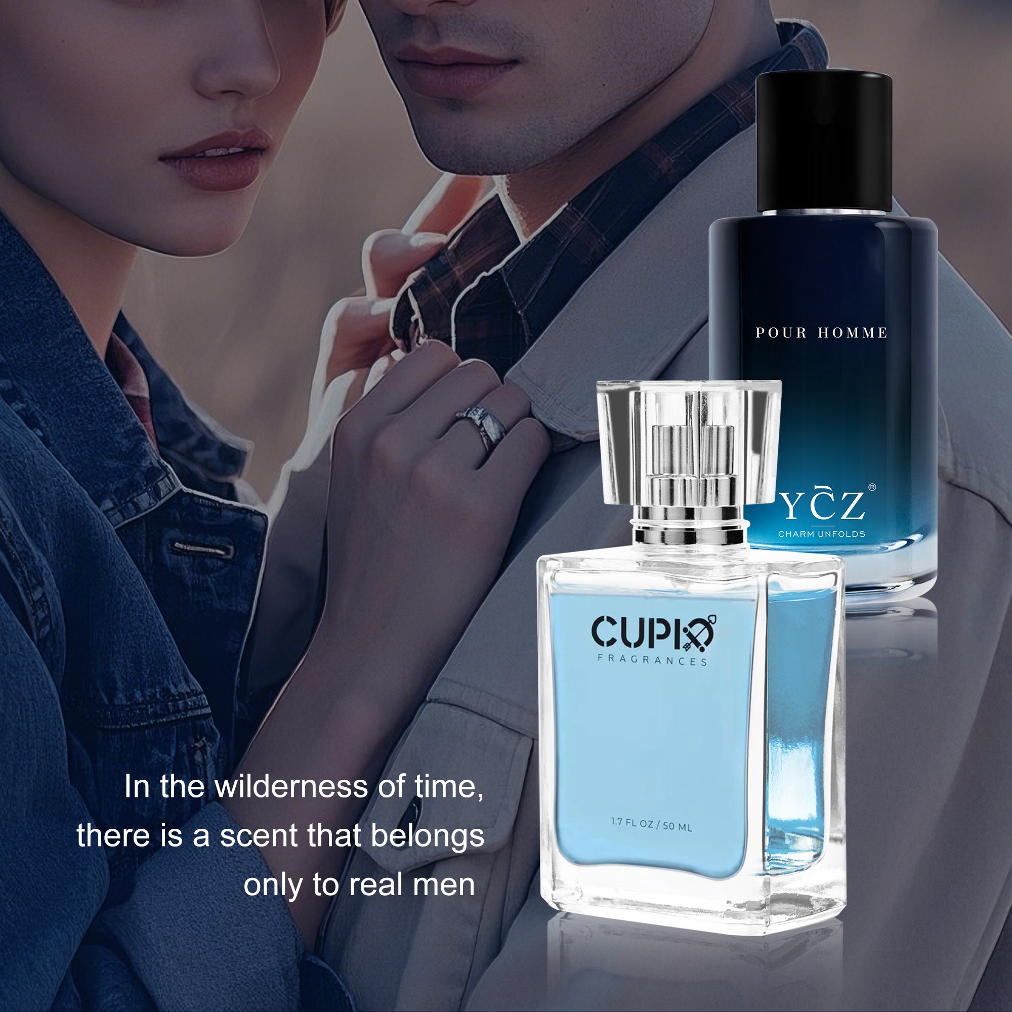 [Stylish Men's Perfume] Long Lasting, Stylish Men's Perfume, 1pc/2pcs, Spray to Exude Masculinity, Fresh Citrus Cologne, Attractive to Women, Glamorous Scent, A Must Have for Dating, Perfect Valentine's Day Gift, 1.7oz. Per B