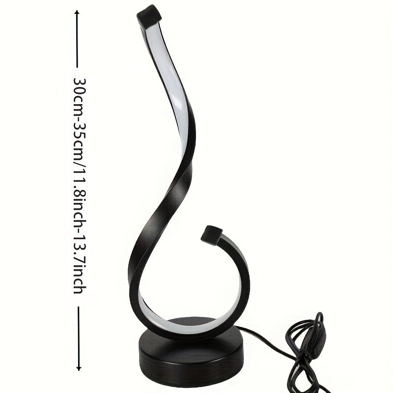 1pc Modern USB Three-Color Dimming Iron Table Light, Simple Desktop Decorative Lamp with Adjustable Brightness