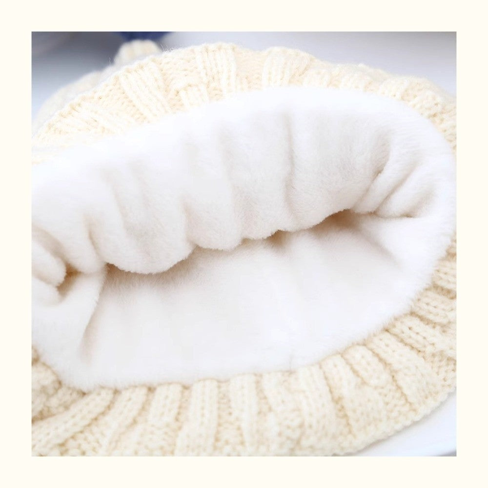 Nouveau haute qualité 2-5 ans bébé tricoté chapeau chaud épaissir enfants cache-oreilles casquette coupe-vent tricoté laine chapeau automne hiver