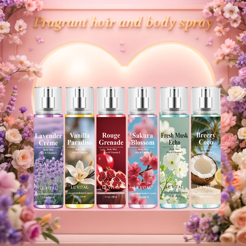 20 Long-Lasting Women's Perfume Sprays - 7-8 Hours Floral Sweet Scent - Travel-Friendly Hair & Body Fragrance, Birthday/Valentine's Gift - Long-Lasting Scent Unisex Confidence-Boosting Design Perfect For Beach Dates, Pool Par