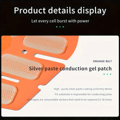 EMS Fitness Massage Belt, EMS Muscle Training Stimulator, EMS Low Frequency Physiotherapy Instrument, 6 Modes Of 18 Intensity Levels Of Rechargeable Massager, Christmas Gift, Muscle Massager, Multifunctional Body Massage, Mas