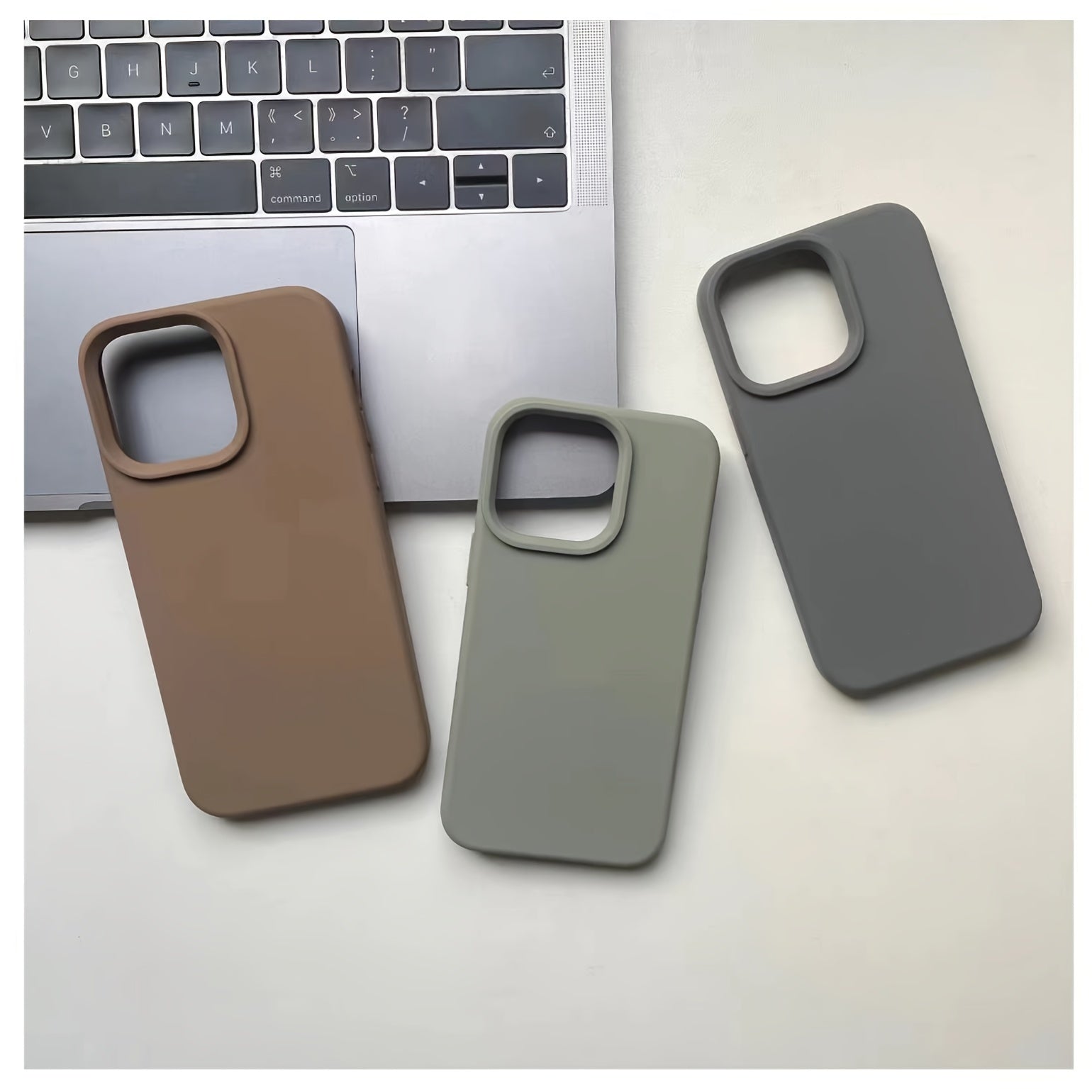Premium Liquid Silicone Phone Case - Durable &amp; Shockproof Protection for iPhone Series - Anti-Slip, Flexible, and Slim-Fit Design