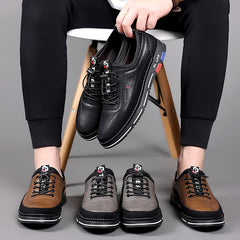 Handmade Casual Men's Shoes Versatile And Fashionable Leather