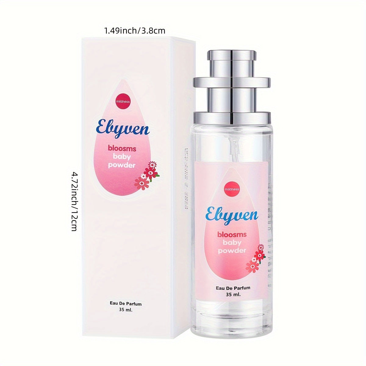 Elyuen Women's Perfume - Floral, Vanilla, Lavender, Cherry Blossom - Elegant Pink/Blue/Purple/White Bottles - Alcohol-Based Long-Lasting Fragrance (10-20% concentration) - BPA-Free - Everyday &amp; Special Occasion Women's Perfum
