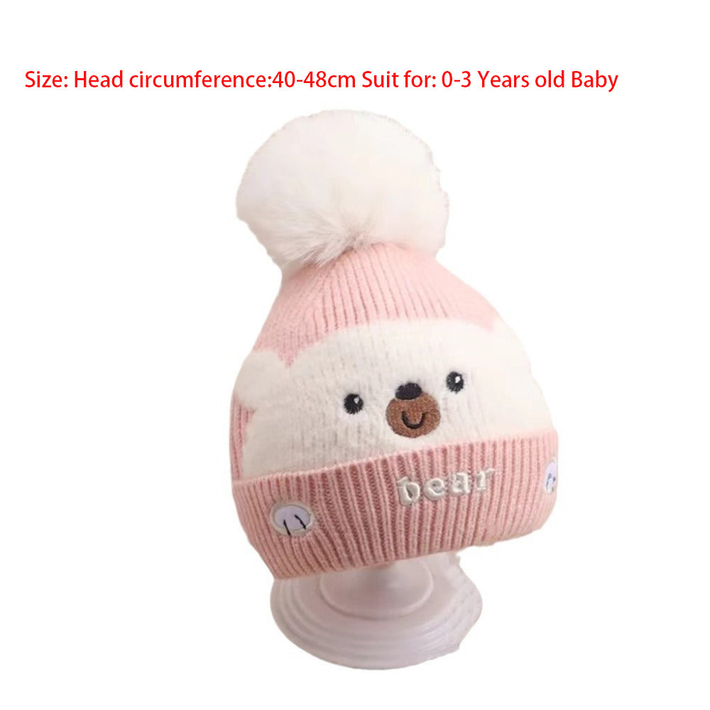 Nouveau haute qualité 2-5 ans bébé tricoté chapeau chaud épaissir enfants cache-oreilles casquette coupe-vent tricoté laine chapeau automne hiver