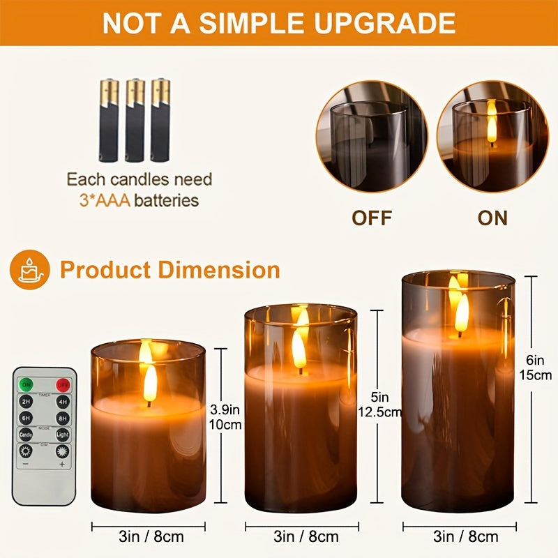 Remote Control Set LED Electronic Candle Light, Holiday Romantic Atmosphere Decorative Lamp, Smokeless Electronic LED Candle, Wedding, Proposal, Christmas, Valentine's Day, Company Party