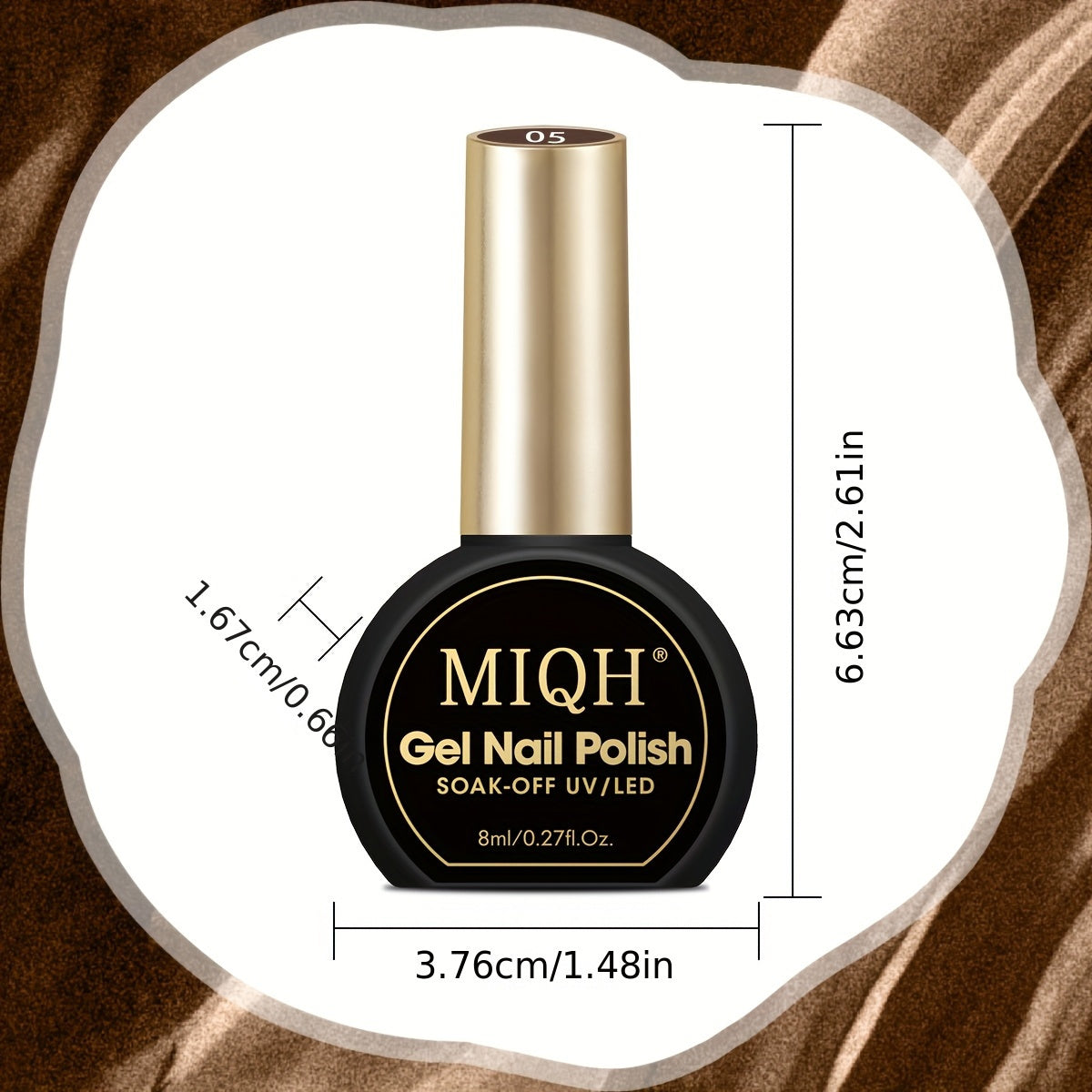 MIQH 2025 New Fashion Comfort 6pc Nail Polish Set Brilliant Dark Brown Gel Nail Polish Set Quick Dry Nail Polish Finger Nail Polish Bulk Nail Polish Diy Nail Art Salon Home Gift for Women Girls.Nails Set for Valentineaposs Da