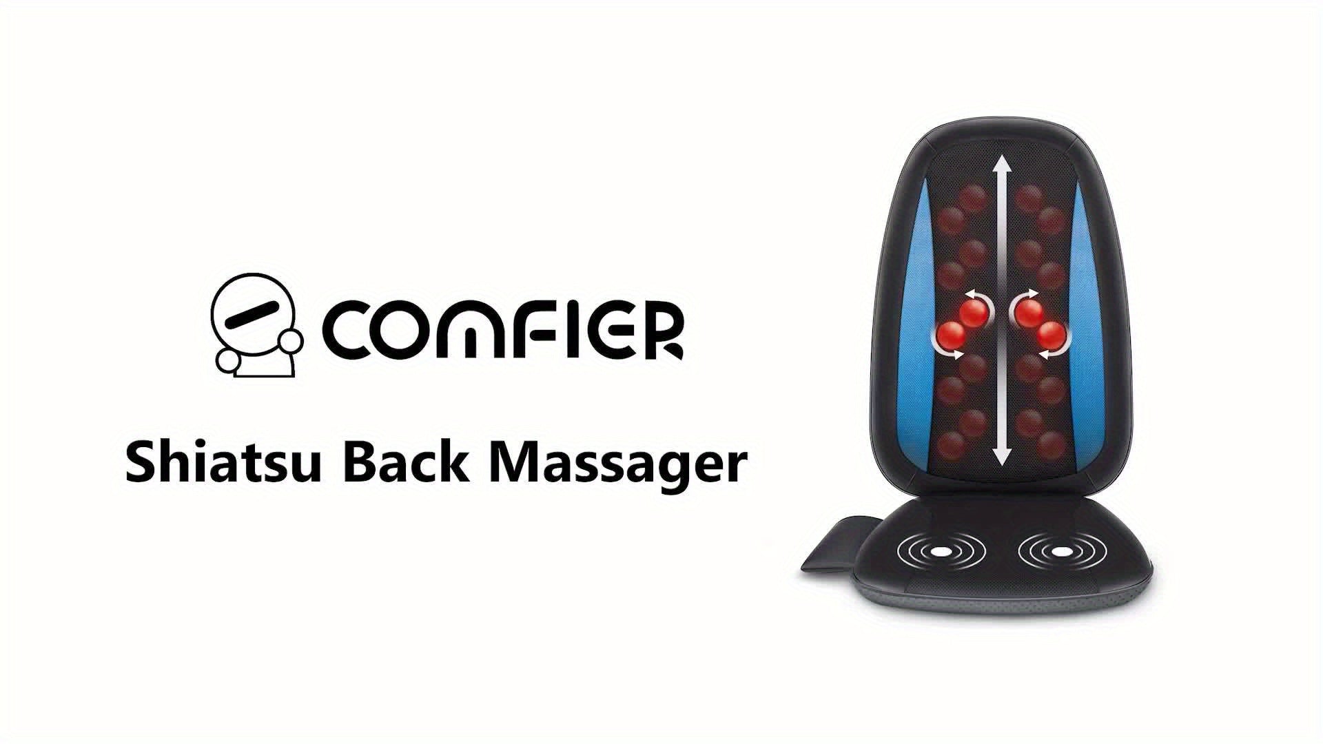 Comfier Shiatsu Back Massager With Heat, Massage Seat Cushion For Full Back, Electric Body Massager For Home Or Office Seat Use, Father'S Day And Mother'S Day Gift, Perfect Birthday Gift For Men And Women
