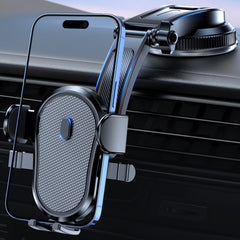 SOLIGU Universal Car Phone Holder - 360° Rotatable Mobile Phone Mount Cradle with Suction Cup, Fit for iPhone, Android and All Phones, Easy Adjustable and Secure Phone Mounting