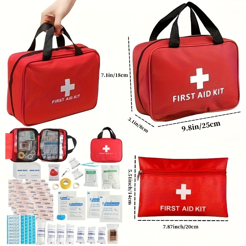 Sale ends soon First Aid Kit - Portable Bag for Hunting, Hiking, Camping - Includes EmergencySupplies And Accessories for Multi-Purpose Use