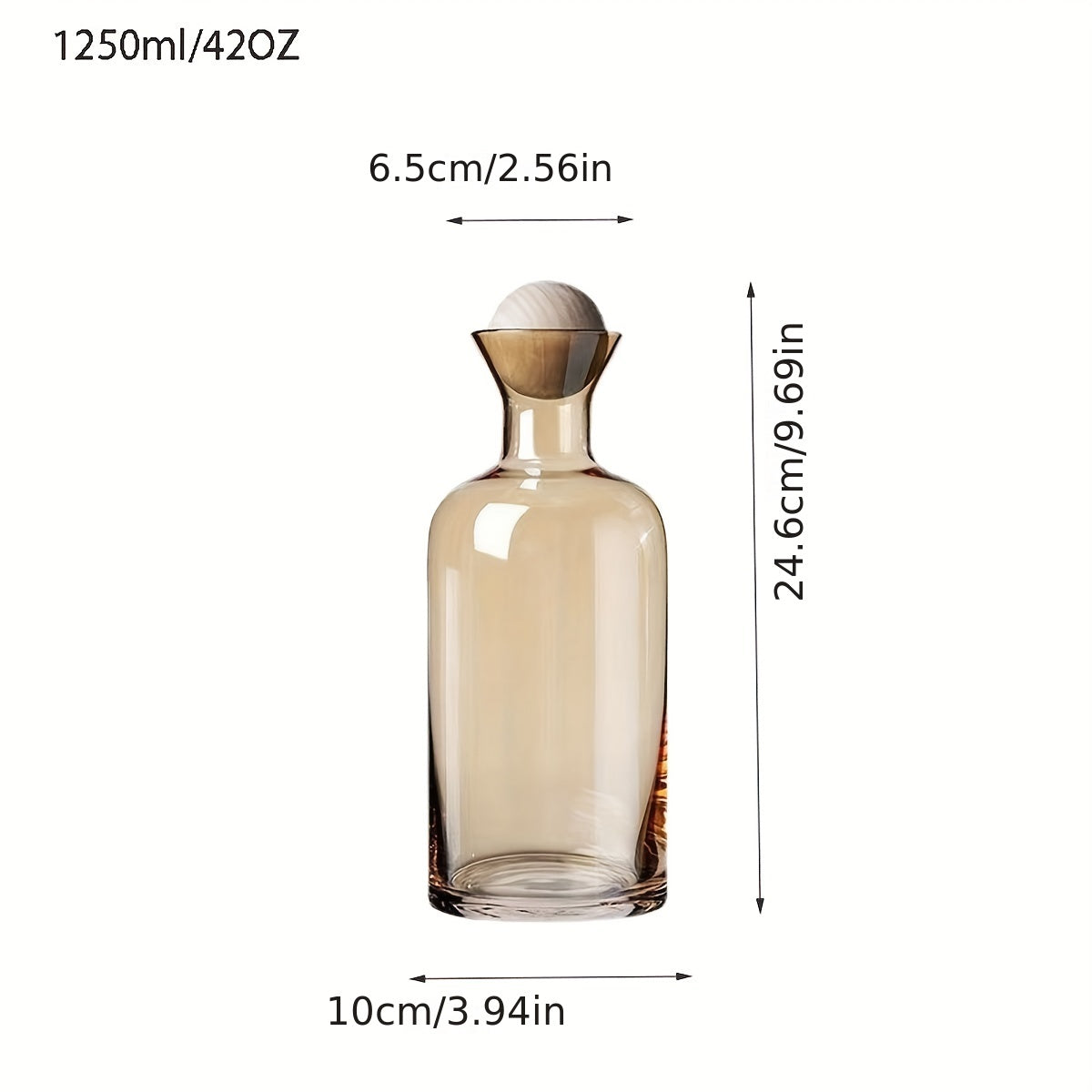 5PCS Nordic Glass Water Bottle Set - Stylish Log Ball Plug Design - Perfect for Summer Sipping, Travel & Gifting - Includes Wine Glasses, Portable Cups & Innovative Stopper