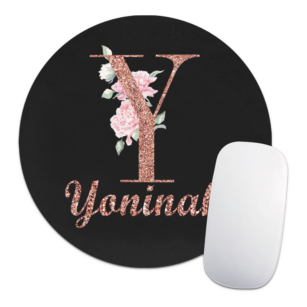 Personalized Customized Name Faux Leather Mouse Pad Durable Laptop Gaming Mousepad Customized Products Multifunctional Notebook Computer Game Mouse Pad Wear-resistant High-Grade Desk Mat PC Mouse Pad Personal Tailor