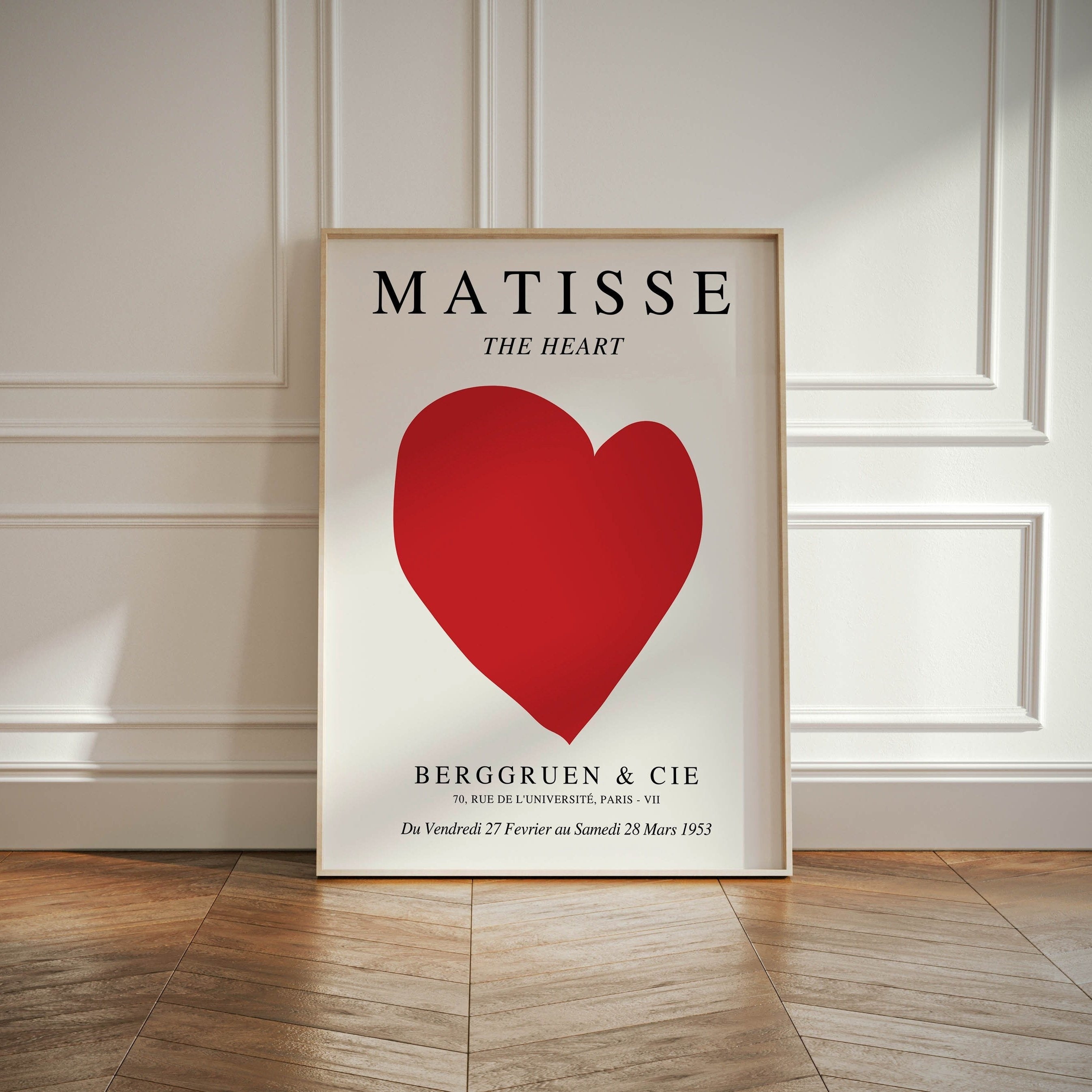Modern Romantic Love Heart Canvas Art Print - Frameless Wall Decor for Bedroom, Living Room, Kitchen & Hallway - Ideal Home Gift, Perfect for Room Decor