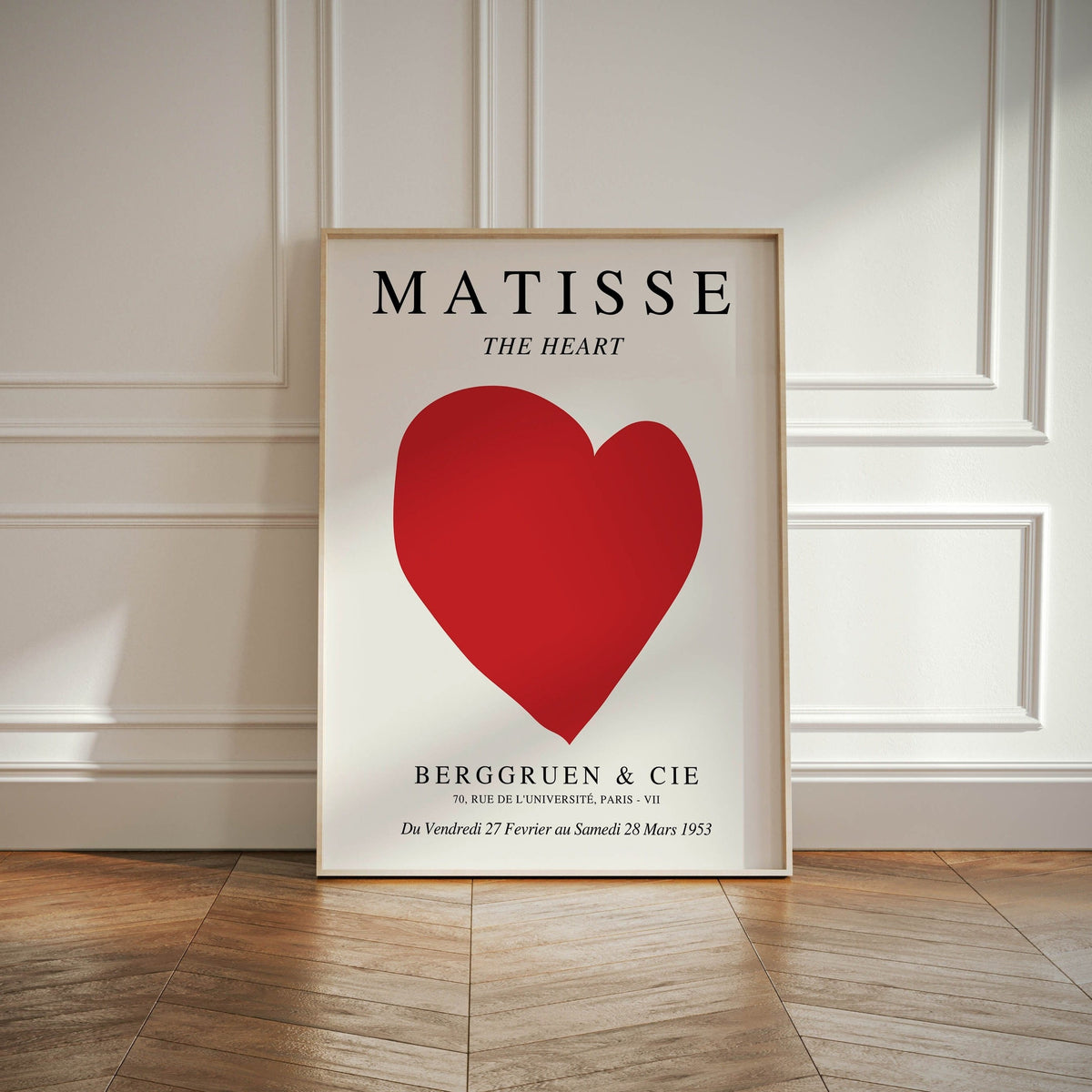 Modern Romantic Love Heart Canvas Art Print - Frameless Wall Decor for Bedroom, Living Room, Kitchen & Hallway - Ideal Home Gift, Perfect for Room Decor