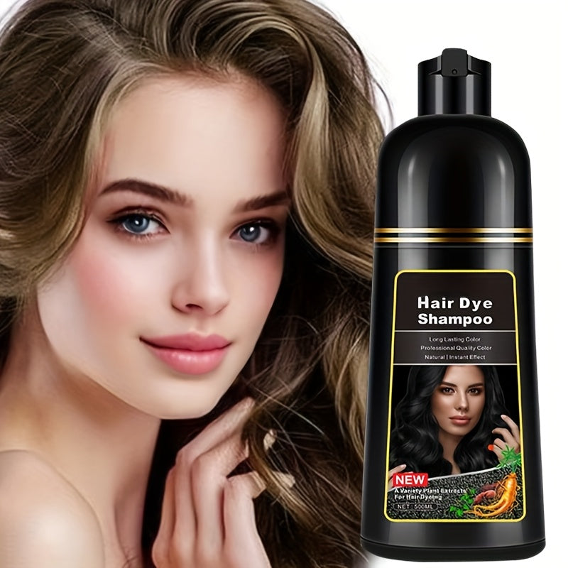ITSRT Hair Dye Shampoo, 3 In 1 Hair Dye Shampoo +100% White Hair Coverage - White Hair Shampoo With Herbal Ingredients, Suitable For Women And Men, Lasting Coverage, Valentine'S Day, Gift For Mom, Gift For Girlfriend, Surpris