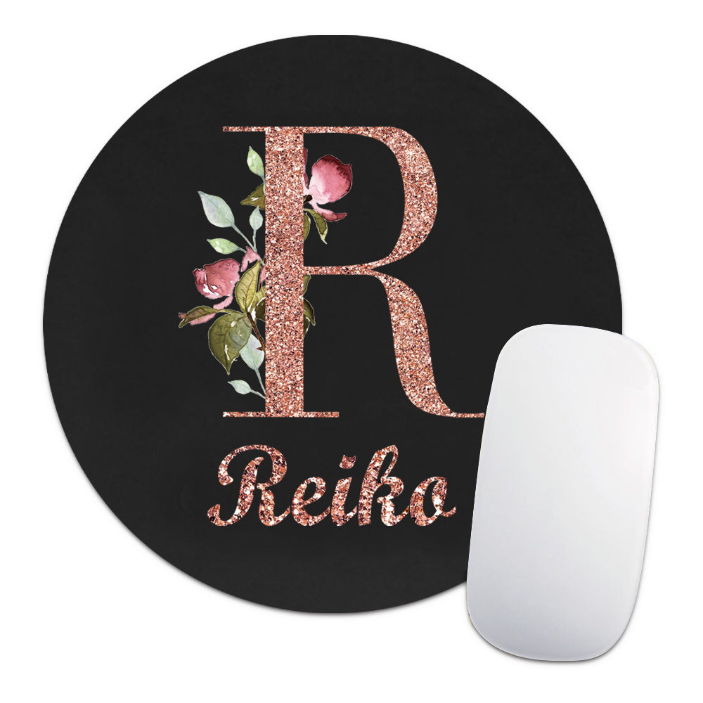 Personalized Customized Name Faux Leather Mouse Pad Durable Laptop Gaming Mousepad Customized Products Multifunctional Notebook Computer Game Mouse Pad Wear-resistant High-Grade Desk Mat PC Mouse Pad Personal Tailor