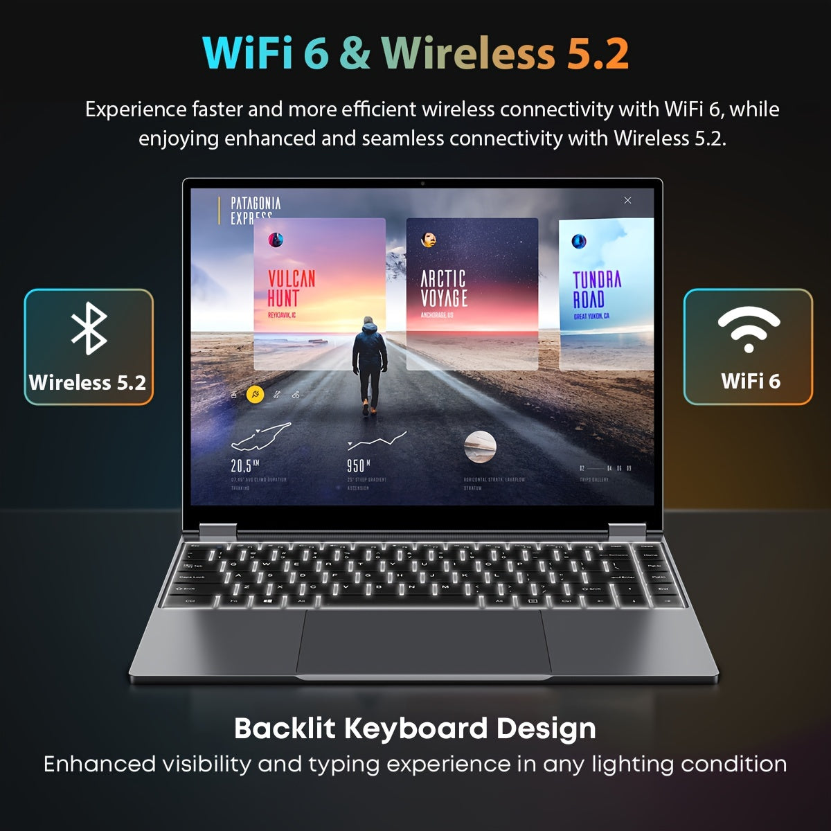 CHUWI FreeBook 2-in-1 Touch Screen Windows 11 Laptop, 13.5'' 2256*1504 IPS Display, 512GB PCIe SSD 12GB RAM, 12th Gen Intel N100, WiFi6, BT5.2, Backlit Keyboard, 1TB SSD Expand, Type-C, PD 2.0, Webcam, 360 Rotating, NoteBook