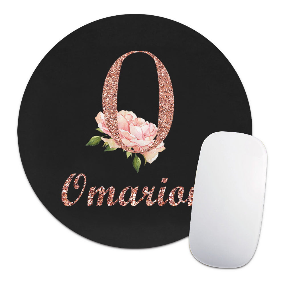Personalized Customized Name Faux Leather Mouse Pad Durable Laptop Gaming Mousepad Customized Products Multifunctional Notebook Computer Game Mouse Pad Wear-resistant High-Grade Desk Mat PC Mouse Pad Personal Tailor