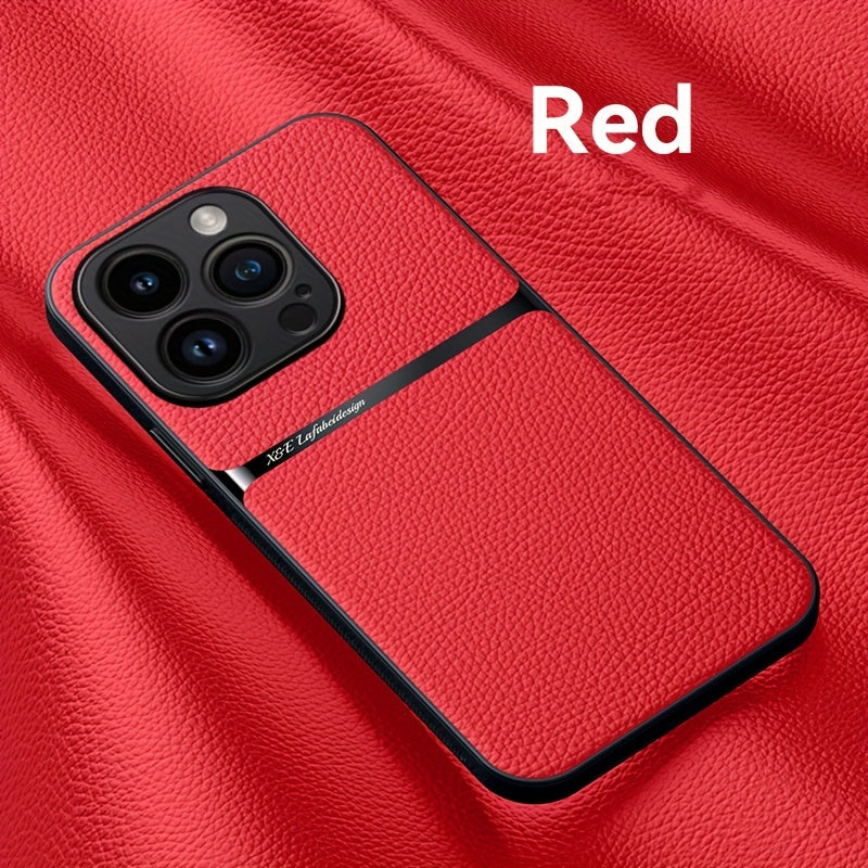 New Arrival Luxury Magnetic Soft Phone Case for iPhone 15 Pro Max Plus, 14 Pro Max Plus, 11, 13, 12 Pro Max - Shockproof, Lens Protection, Artificial Leather Back Cover - Durable, Stylish, and Protective Accessory