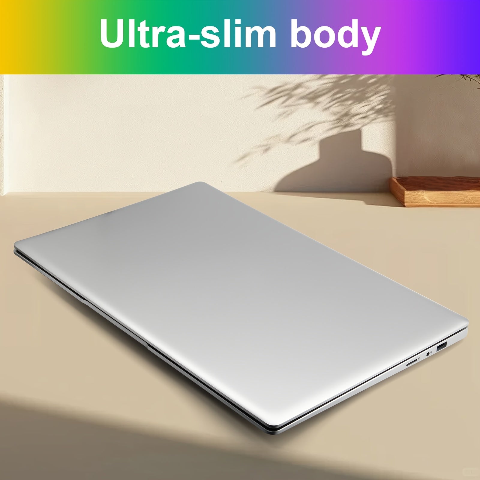 Newest 15.6 FHD Student Laptop Computer, Person PC Work Notebook Computers For College Students, Intel Celeron Dual Core Processor Up To 2.60GHz, 8GB RAM, 256GB SSD, Webcam, Slim Portable Laptops, 15.6 Inch Full HD IPS Displa