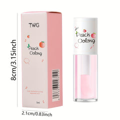 Honey Milk & Peach Oolong Flavored Lip Oil Lip Gloss, Moisturizing And Nourishing Lip Care, Non-Sticky, Shiny Finish - Ideal For Daily Lip Care