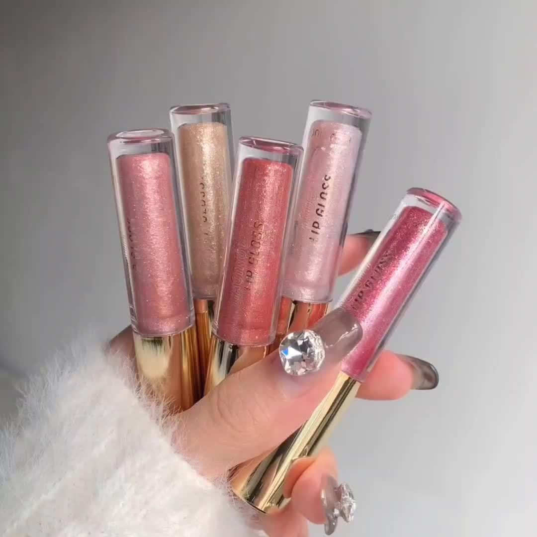 Shimmering Berry-Shade Lip Gloss - Moisturizing & Nourishing, Anti-Crack for All Skin Types, Perfect for Fall/Winter