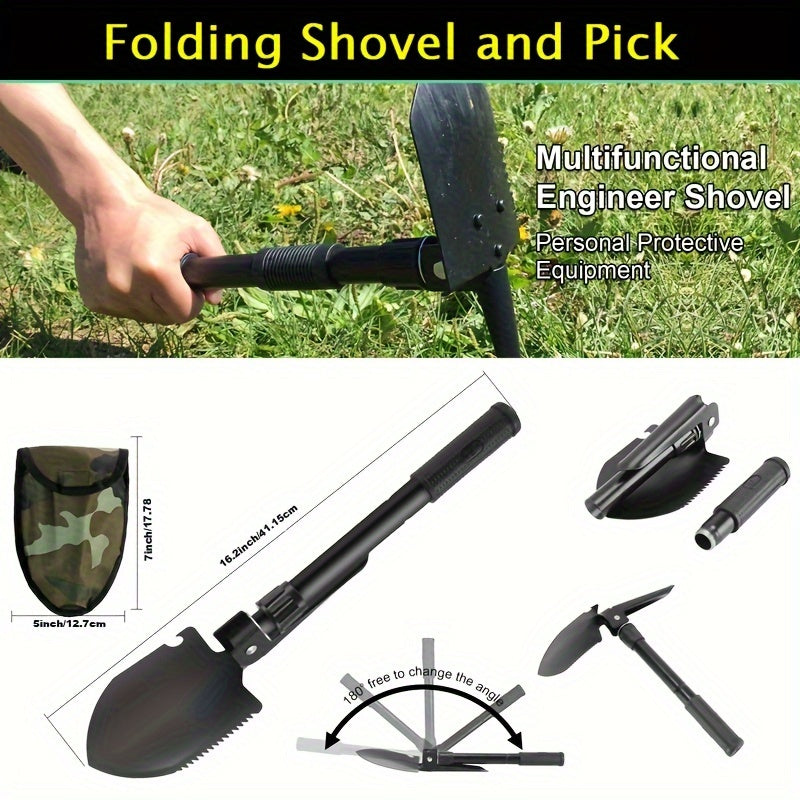 Survival Kit and First Aid kit, 160Pcs Emergency Supplies Camping Accessories With Upgraded Molle Bag, Including Hatchet Shovel Pliers Lantern, Gifts for Men Outdoor Adventure Camping Hiking Hunting