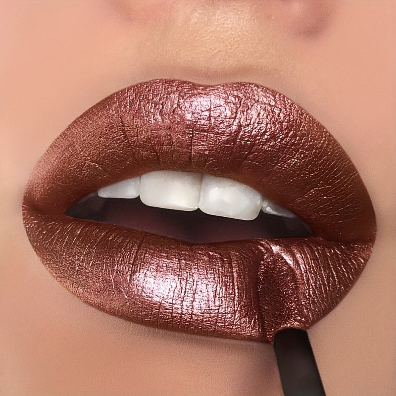 Luxurious Shimmer Glitter Lip Gloss - Moisturizing, Long-Lasting Diamond Shine for All Skin Types, Berry Hue