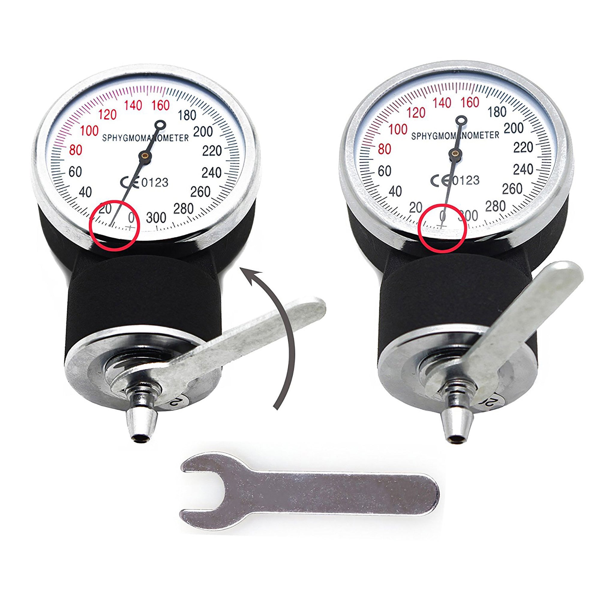 Aneroid Sphygmomanometer with Stethoscope Kit, Professional Manual Blood Pressure Monitor and Adult BP Cuff 10-16 inch