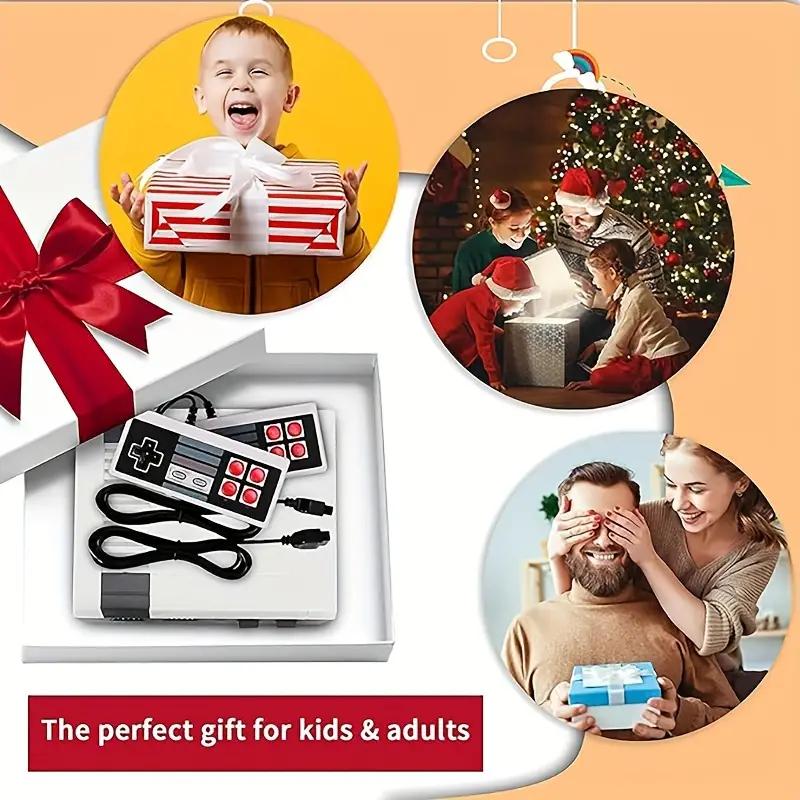 Best home Gift -Wired mini game console classic nostalgic double fight retro home red and white machine-Best holiday gift -The perfect gift for families and children