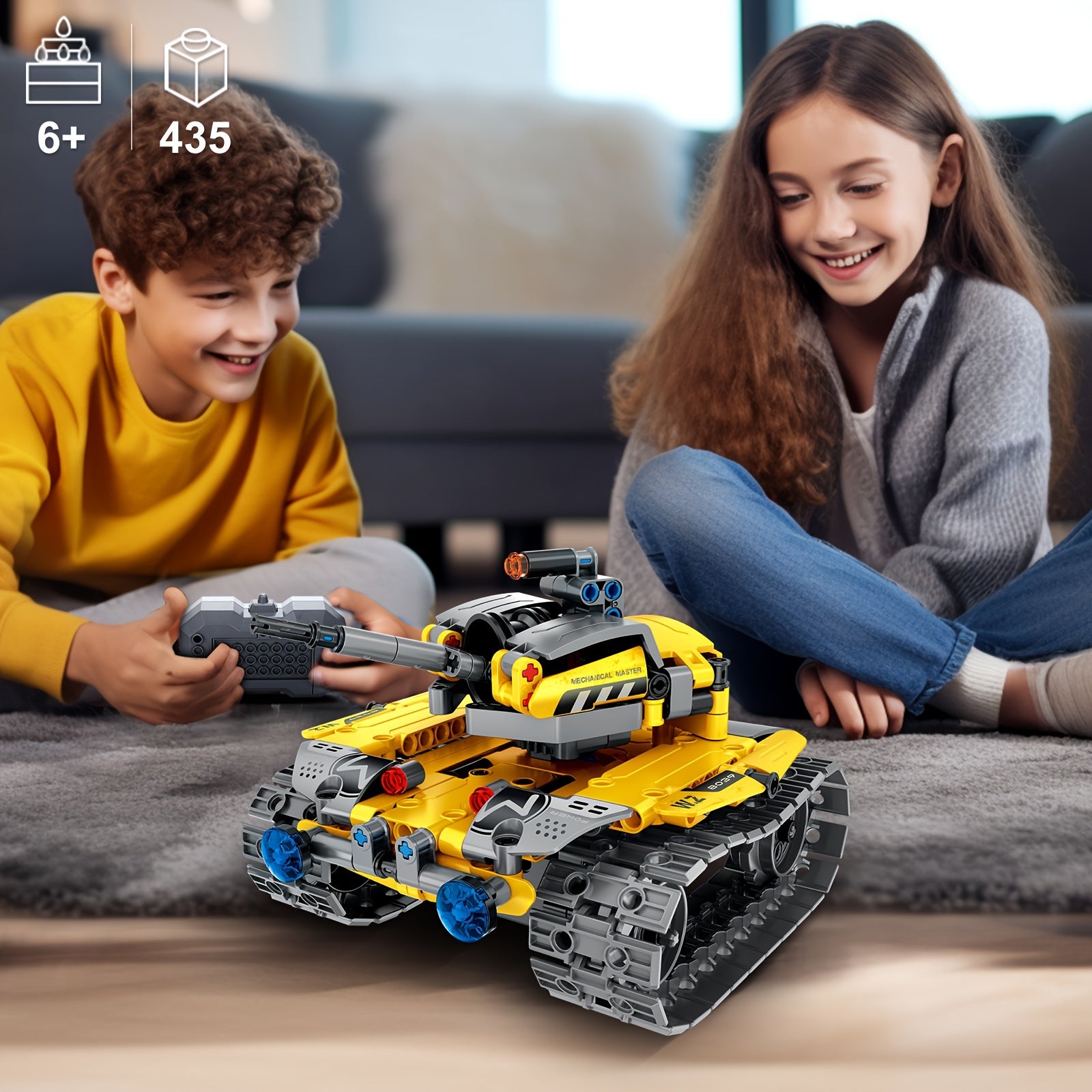435-Piece Sillbird STEM Masterpiece - Building Toys Building Sets - Remote & APP Controlled 5-in-1 Wall Robot, Explorer Robot, Mech Dinosaur Toys Coding Set with Creative Learning, Halloween and Christmas Gift Ideas
