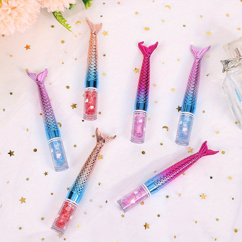 Mermaid Color Changing Lip Gloss, Moisturizing And No Discolored Lip Stain, Lightweight Lustrous Dewy Texture Lip Glaze Valentine's Day Gifts