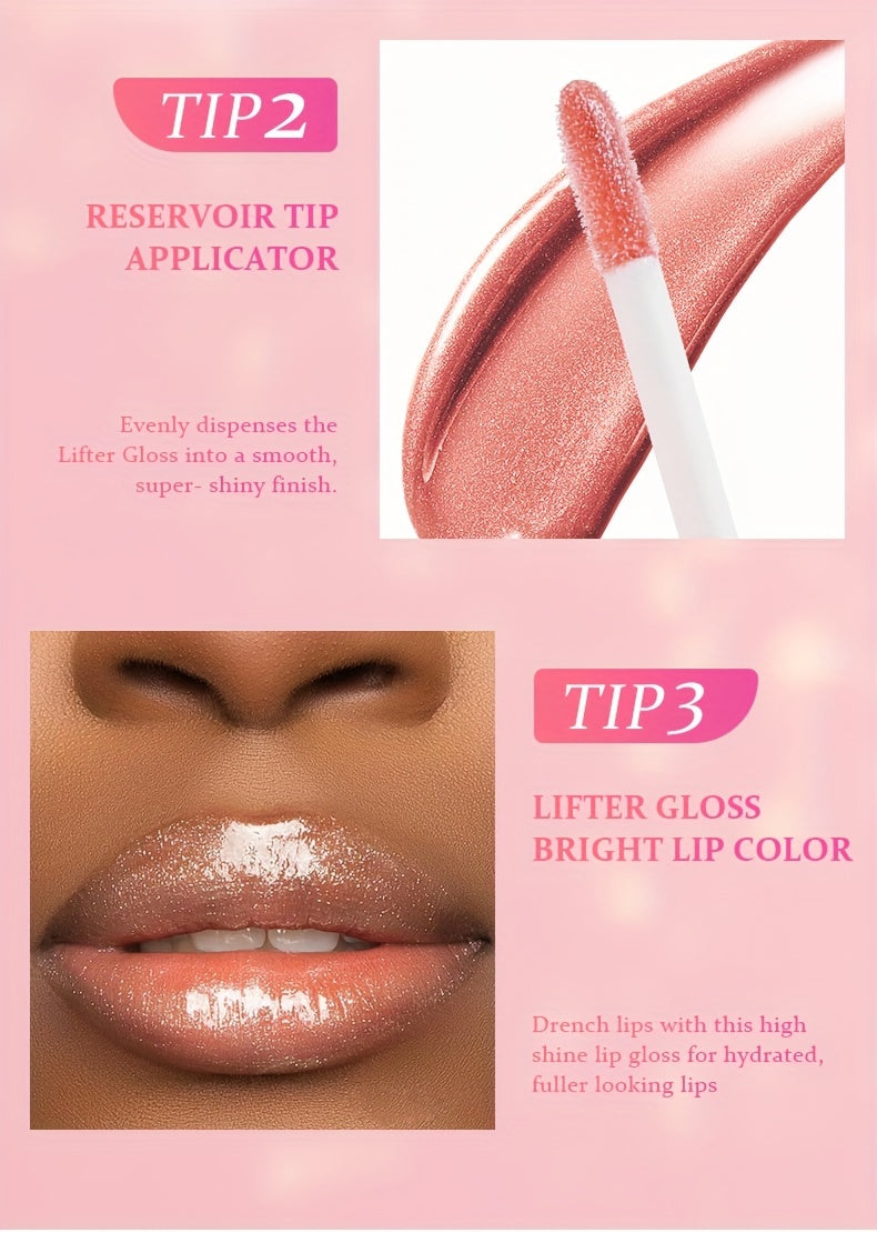 Shimmering Berry-Shade Lip Gloss - Moisturizing & Nourishing, Anti-Crack for All Skin Types, Perfect for Fall/Winter