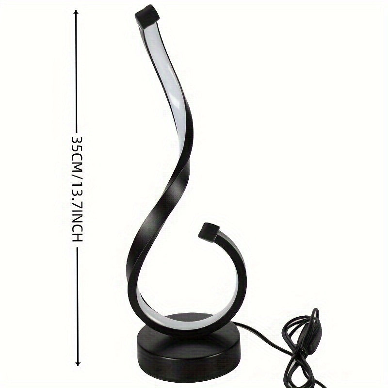 1pc Modern USB Three-Color Dimming Iron Table Light, Simple Desktop Decorative Lamp with Adjustable Brightness
