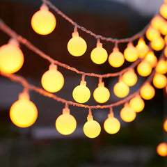 1pc Globe String Light, 10/20/30/40/80 Led Fairy Light, Usb Power, Camping Outdoor Universal Lamp, For Indoor And Outdoor Party Wedding Garden Tree Bedroom Ramadan Valentine's Day Decoration