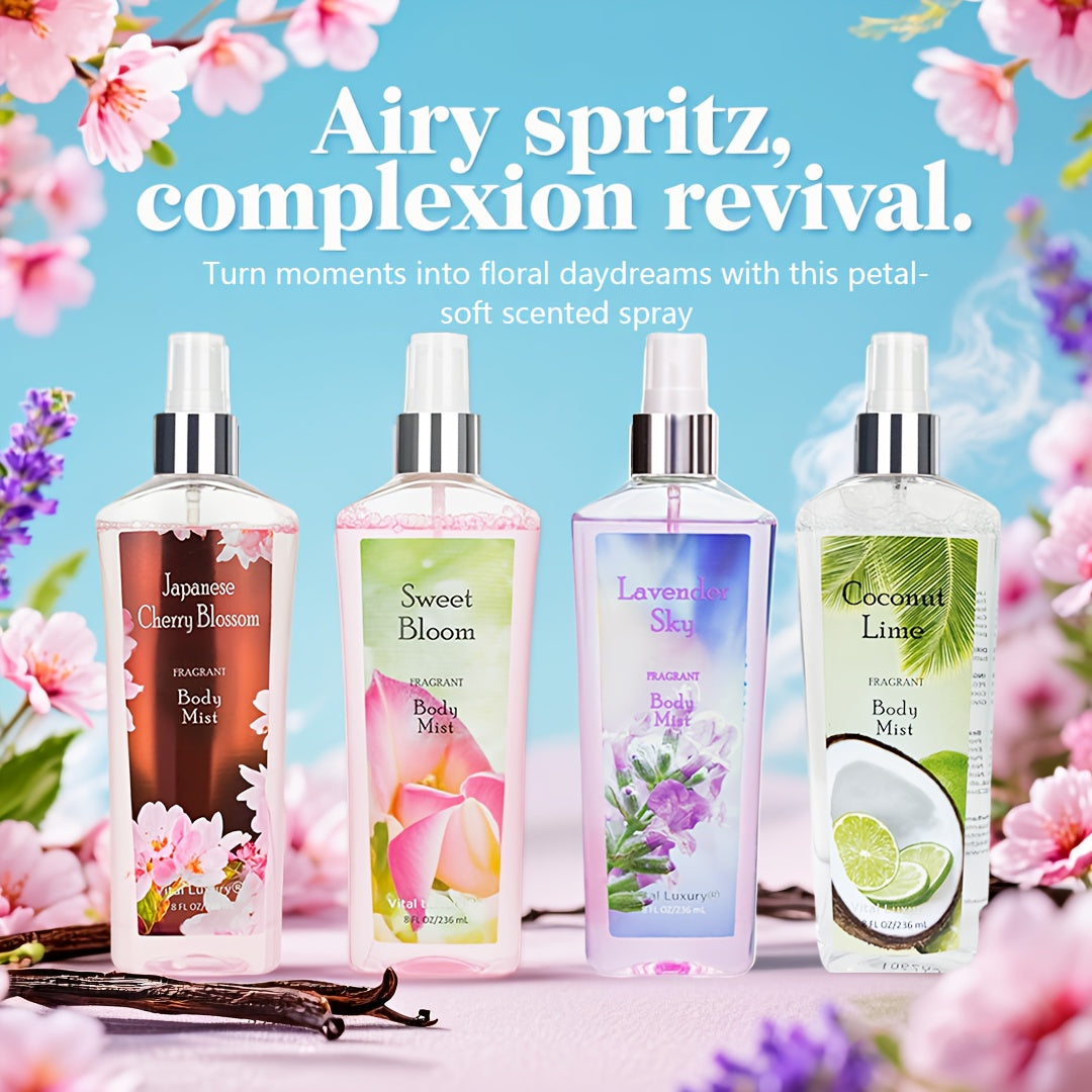 20 Long-Lasting Women's Perfume Sprays - 7-8 Hours Floral Sweet Scent - Travel-Friendly Hair & Body Fragrance, Birthday/Valentine's Gift - Long-Lasting Scent Unisex Confidence-Boosting Design Perfect For Beach Dates, Pool Par