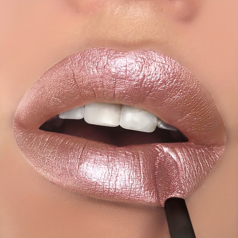 Luxurious Shimmer Glitter Lip Gloss - Moisturizing, Long-Lasting Diamond Shine for All Skin Types, Berry Hue