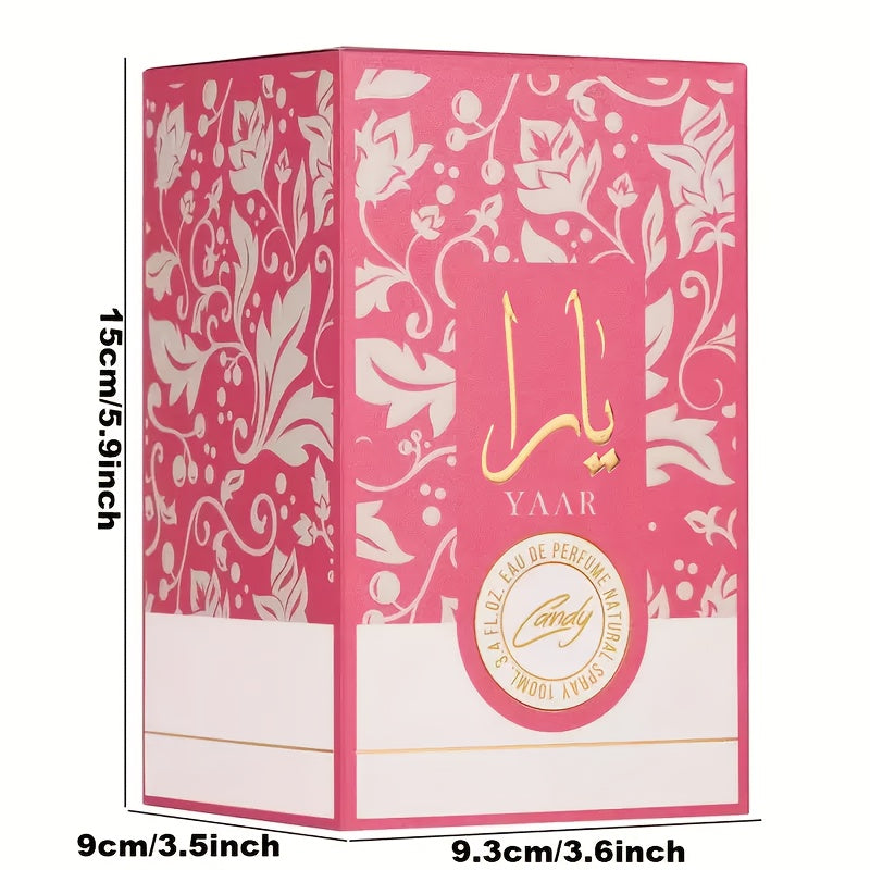 Seductive Candy-Inspired Women's Perfume, 3.38oz - Long-Lasting Eau De Toilette Spray with Plant-Based Squalane, Perfect Christmas Gift for Her