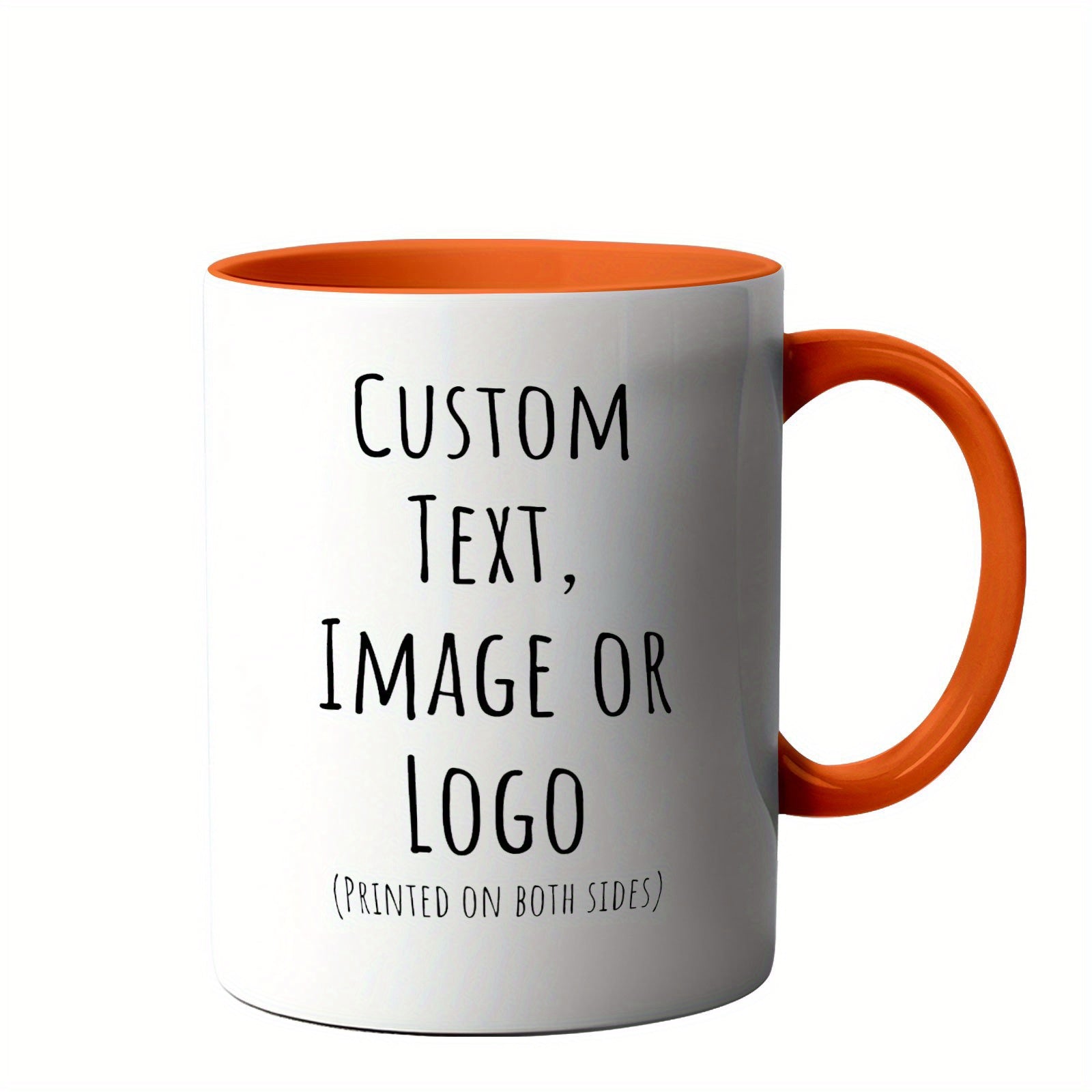 1 Custom Mug 11oz - Personalized coffee mug with custom photo, text and logo - 100% food safe, dishwasher and microwave safe - Perfect gift for Christmas, Mother's Day, Father's Day, couples, men and women - Unique and though