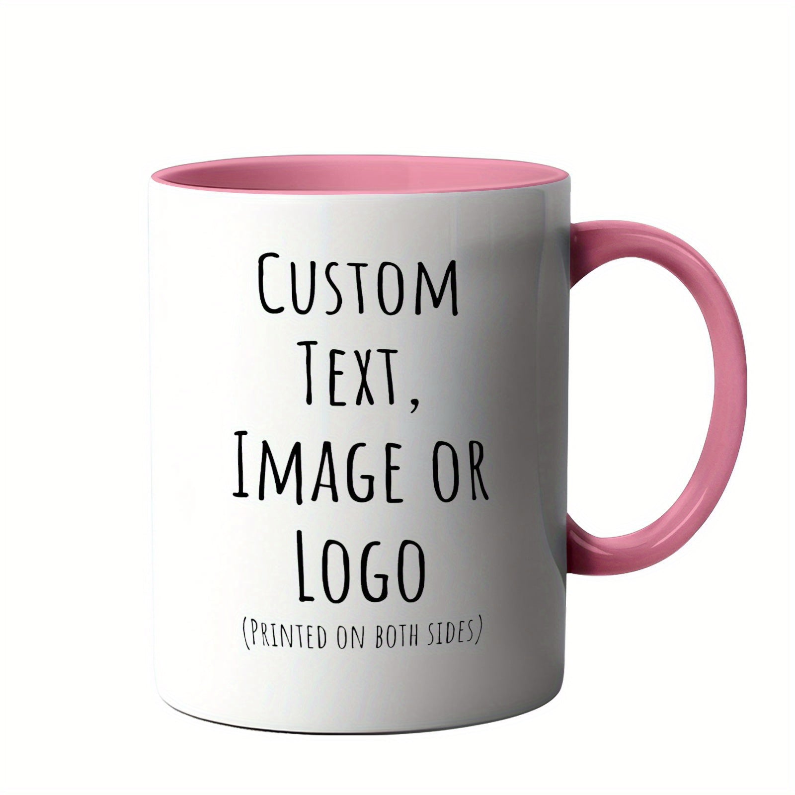 1 Custom Mug 11oz - Personalized coffee mug with custom photo, text and logo - 100% food safe, dishwasher and microwave safe - Perfect gift for Christmas, Mother's Day, Father's Day, couples, men and women - Unique and though