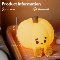 Cute Pumpkin Night Light, General Novelty Lighting, Halloween Decoration Toy, Suitable For Lighting Up The Room, Bedside Table Night Light, Home Bedroom Living Room Decoration.