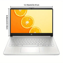 Ordinateur portable professionnel HP HD 14", processeur Intel N150, 16 Go de RAM, 128 Go de UFS, graphiques Intel, Wi-Fi 6, Windows 11 Home, argent naturel