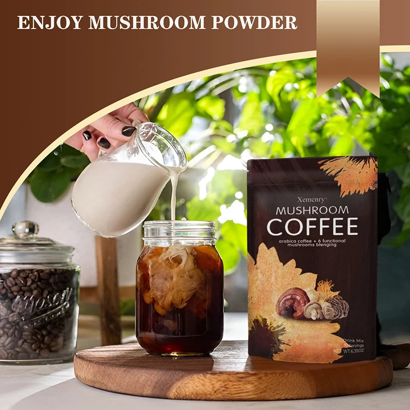 Café de chambre plus lent avec crinière de discussion, cordyceps, reishi, reconstitue l'énergie, améliore la concentration, améliore l'immunité, 1 paquet