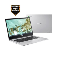 Ordinateur portable ASUS Chromebook CX1400 FHD 14", Intel Celeron N4500, 4 Go de RAM, jusqu'à 320 Go de stockage (64 Go eMMC + 256 Go Micro SD), Chrome OS