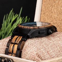 BOBO BIRD montre montre-bracelet en bois homme fabriqué à la main Vintage nouvelle montre à Quartz en bois avec montre en bois naturel élégante Unique personnalisé