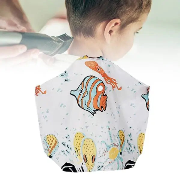 Manteau de salon de coiffure pour enfants, couches de coiffure professionnelles pour enfants, réutilisables et imperméables pour couper les cheveux, teinture pour cheveux, shampoing